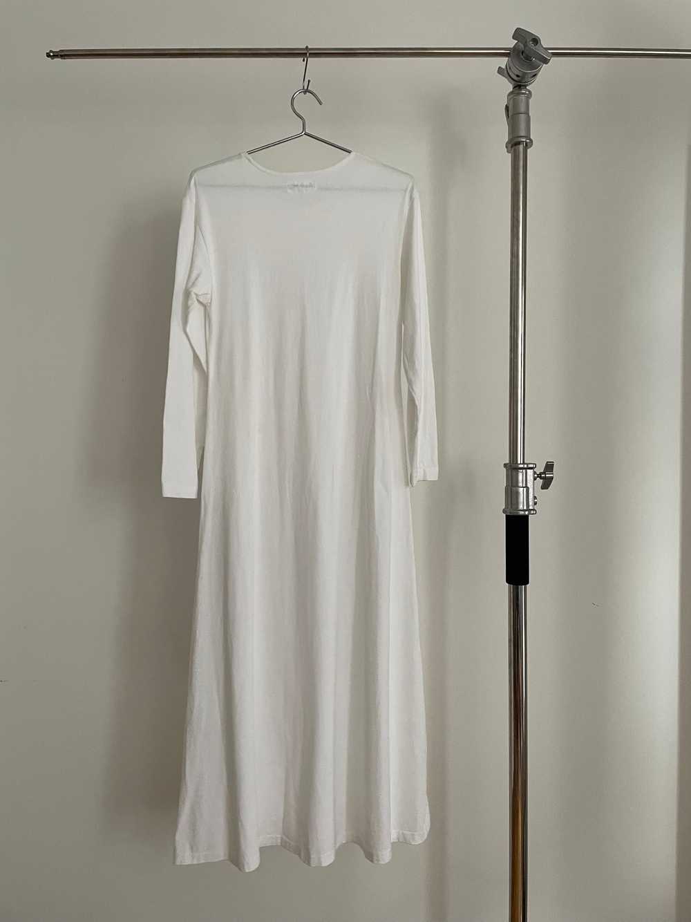 Yohji Yamamoto white long sleeve t-shirt dress - image 2