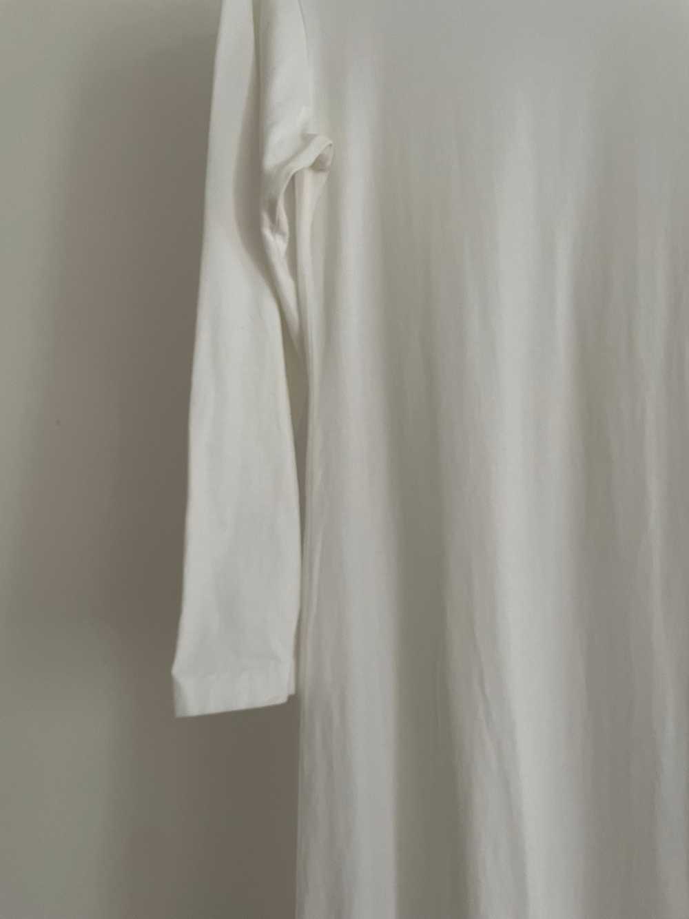 Yohji Yamamoto white long sleeve t-shirt dress - image 4