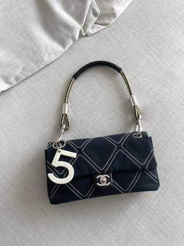 Chanel Rare Denim Chanel Bag + 5 Charm - image 1