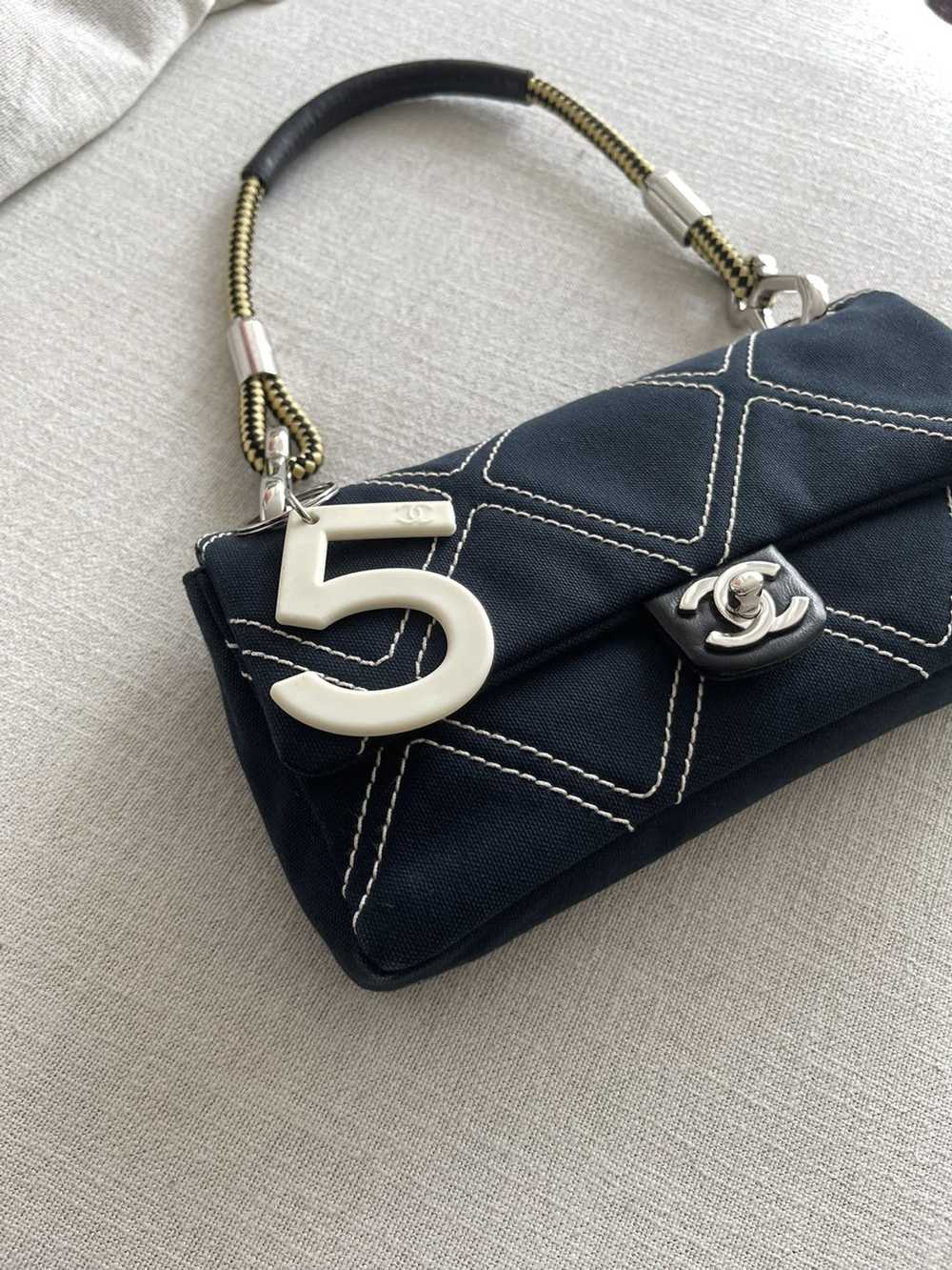 Chanel Rare Denim Chanel Bag + 5 Charm - image 2