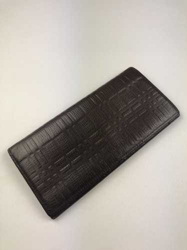 Burberry Burberry brown leather long wallet