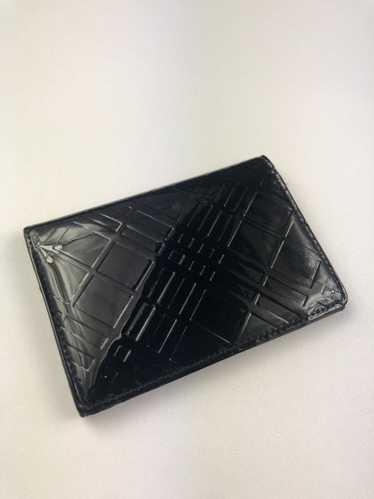 Burberry Burberry black check leather card holder