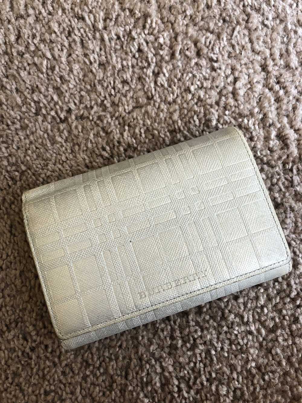 Burberry Burberry leather check trifold wallet - image 2