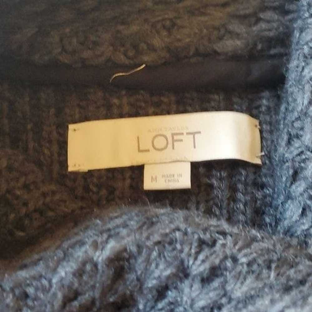 Loft Loft Rayon & Wool Full Zip Collared Long Sle… - image 8