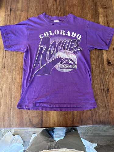 CustomCat Colorado Rockies Vintage MLB T-Shirt Black / 2XL