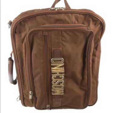 MOSCHINO vintageリュック MOSCHINO Vintage Gold Metal Fittings Logo Back Pack - Etsy