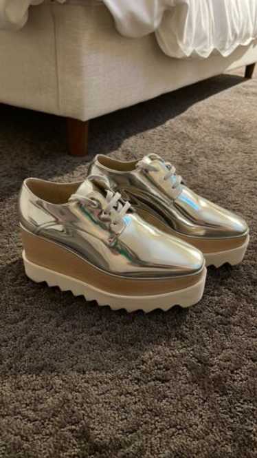 Stella Mccartney Silver Elyse Crystal Star Platform S… - Gem