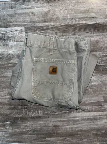 Streetwear × Vintage Grey Dungaree Carhartt Pants