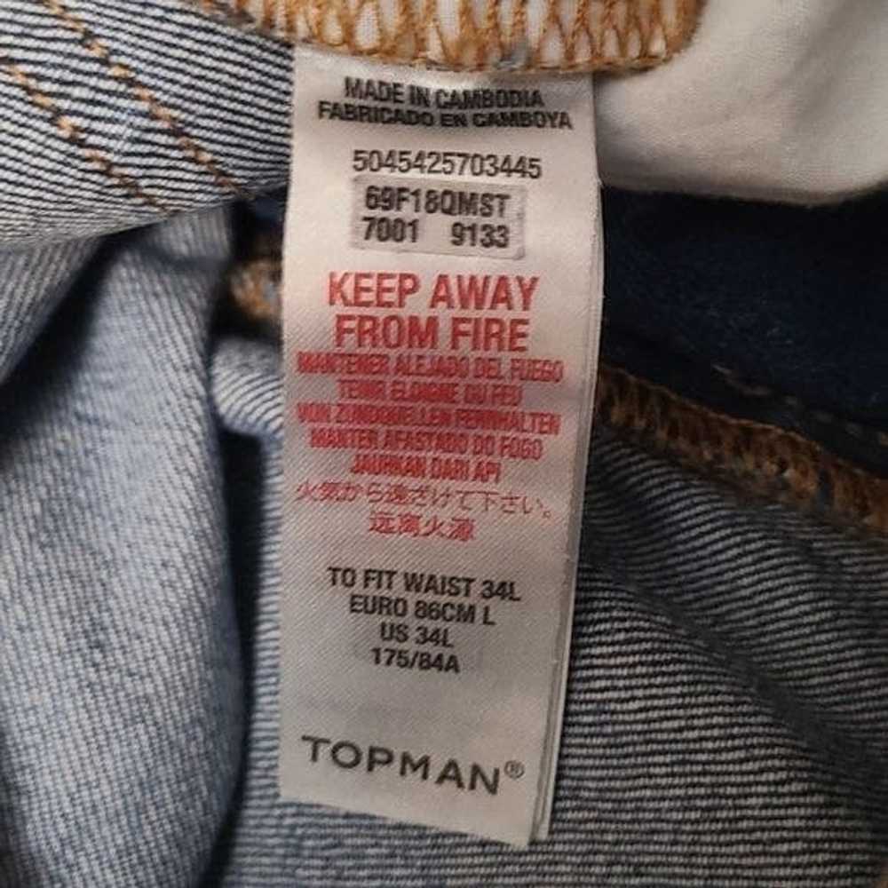 Topman Topman 34L Straight Denim Jeans - image 5