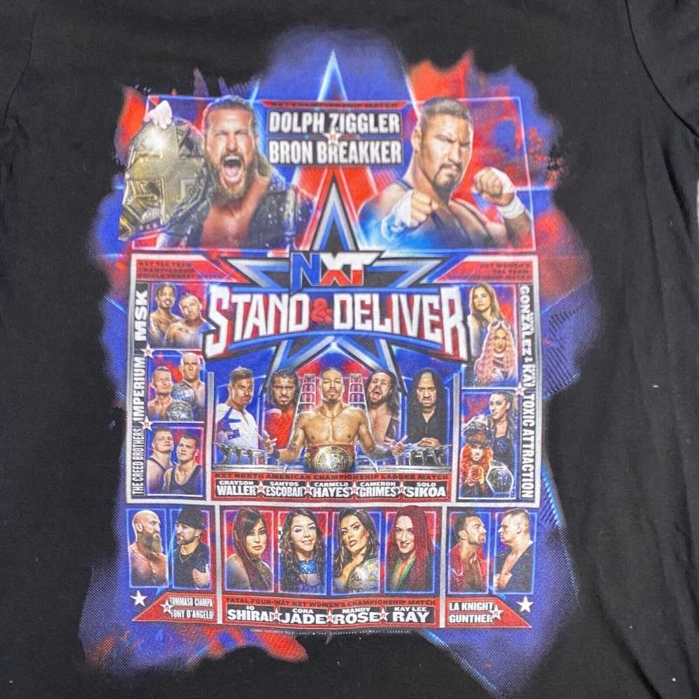 Wwe NXT Stand Deliver T-shirt S Black Double Side… - image 3