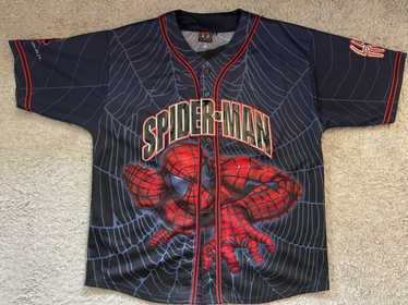 Spider-Man Universal Studios Baseball Jersey Marvel Kids Large Can Fit  Adult Vtg