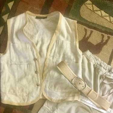 Vintage Via Spiga Burlap Jute Belt