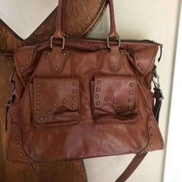 Be&D All Leather Double Handle Large Satchel - image 1
