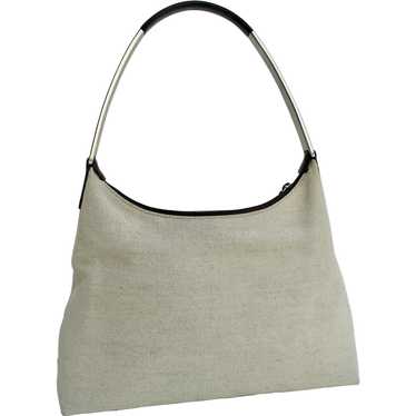 ewa lagan - Prada Tasche Canvas Leder Logo weiß beige Bag Archives