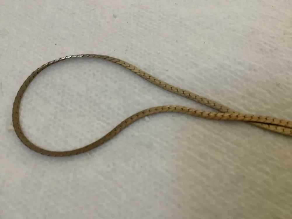 Vintage Gold Tone Eyeglass 24” Chain with Clips - image 4