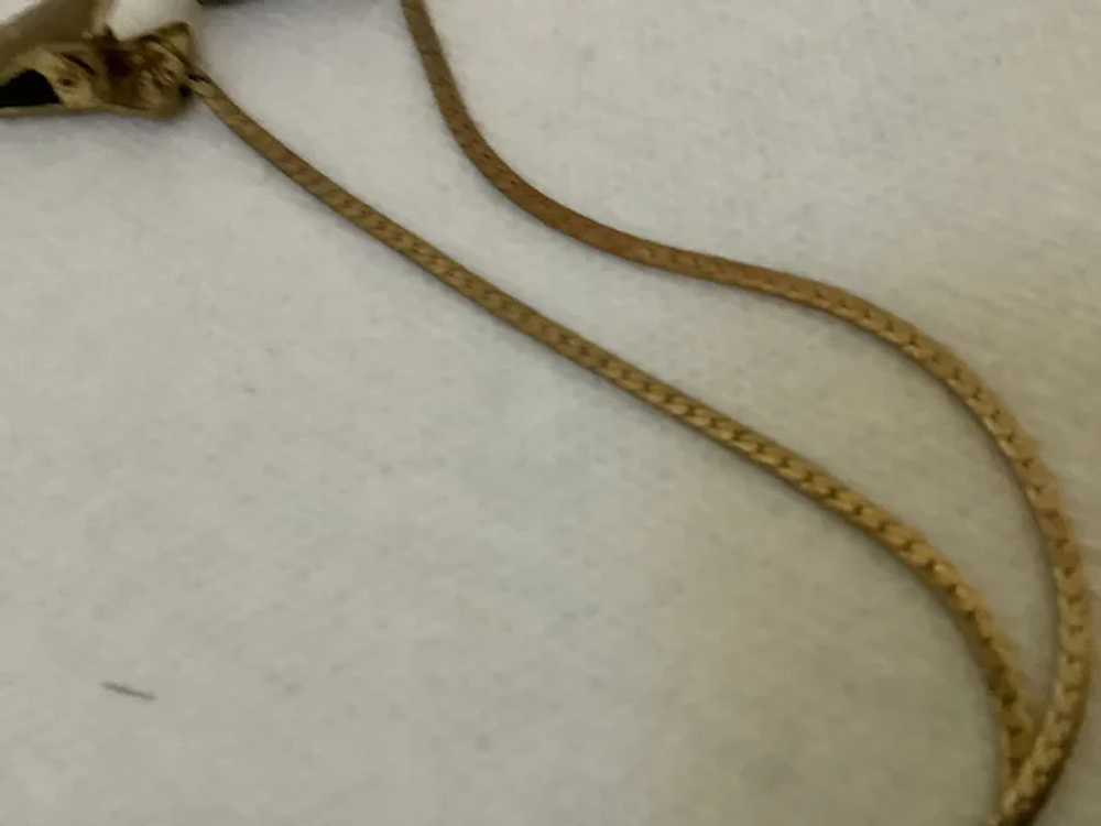 Vintage Gold Tone Eyeglass 24” Chain with Clips - image 7