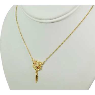 10k Yellow/Rose Gold Necklace, Estate Jewelry