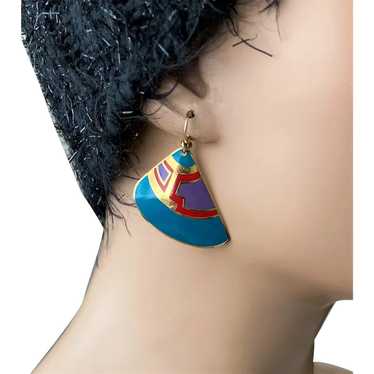 Laurel Burch Enamel Cloisonne Earrings