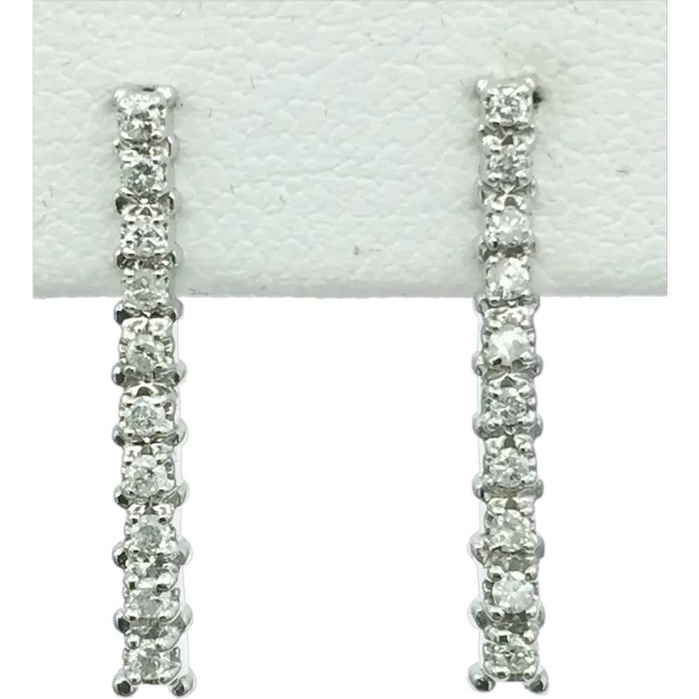 14K .30 CTW Diamond Earrings - image 1