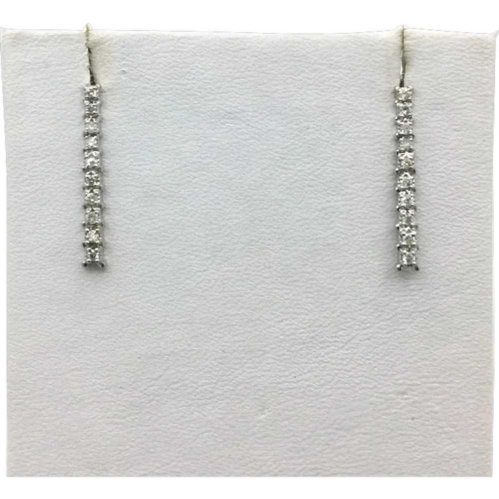 14K .30 CTW Diamond Earrings - image 2