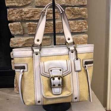Coach legacy straw tote - Gem