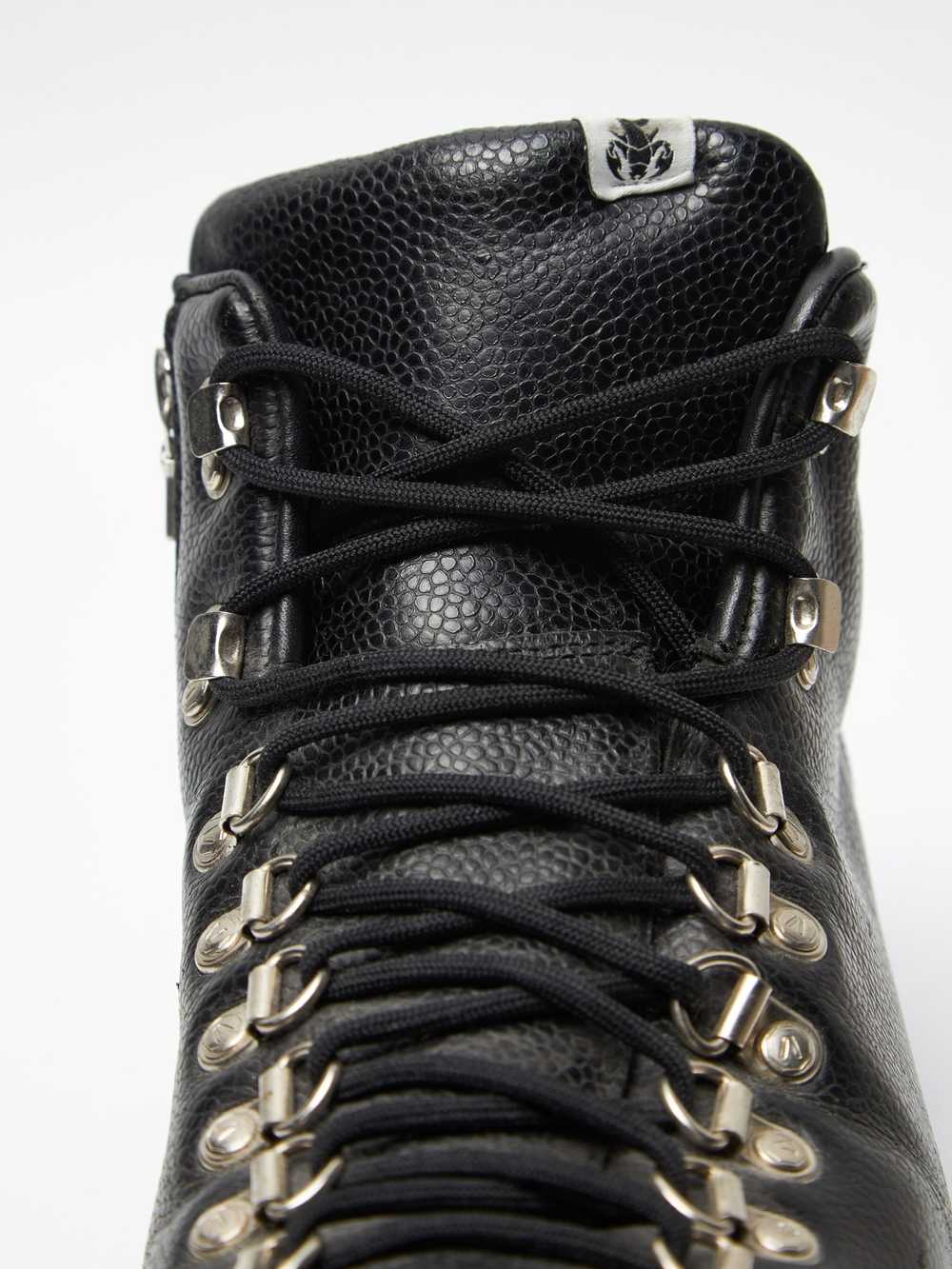 Visvim Black Hiking Detailed Leather Boots - image 6