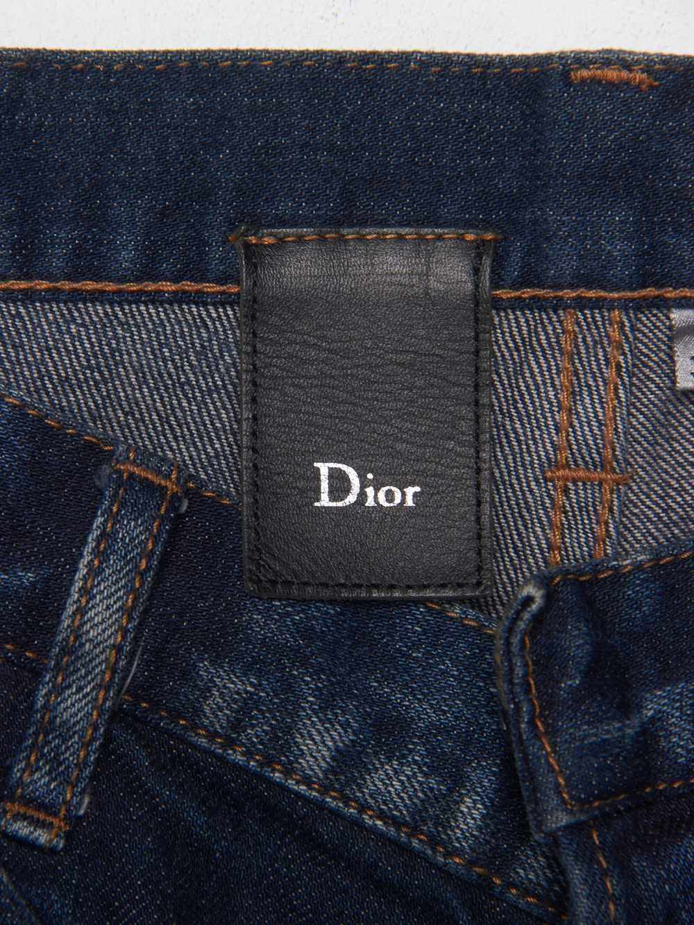 Dior × Hedi Slimane AW03 Dark Blue Jeans - image 3