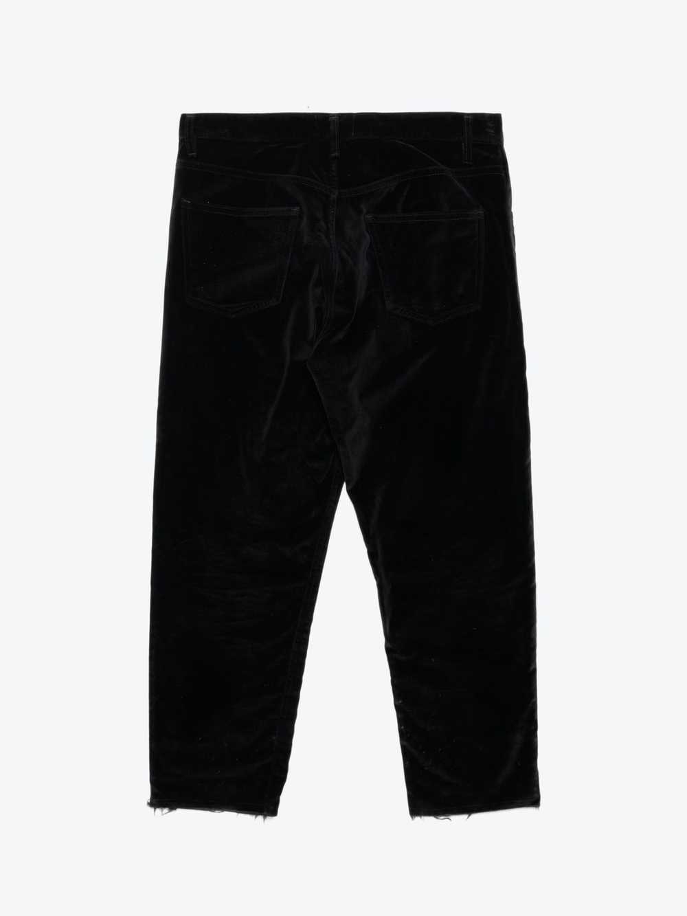 Enfants Riches Deprimes Black Raw Hem Velour Pants - image 2