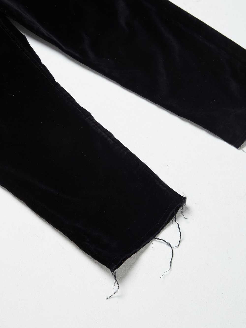 Enfants Riches Deprimes Black Raw Hem Velour Pants - image 4