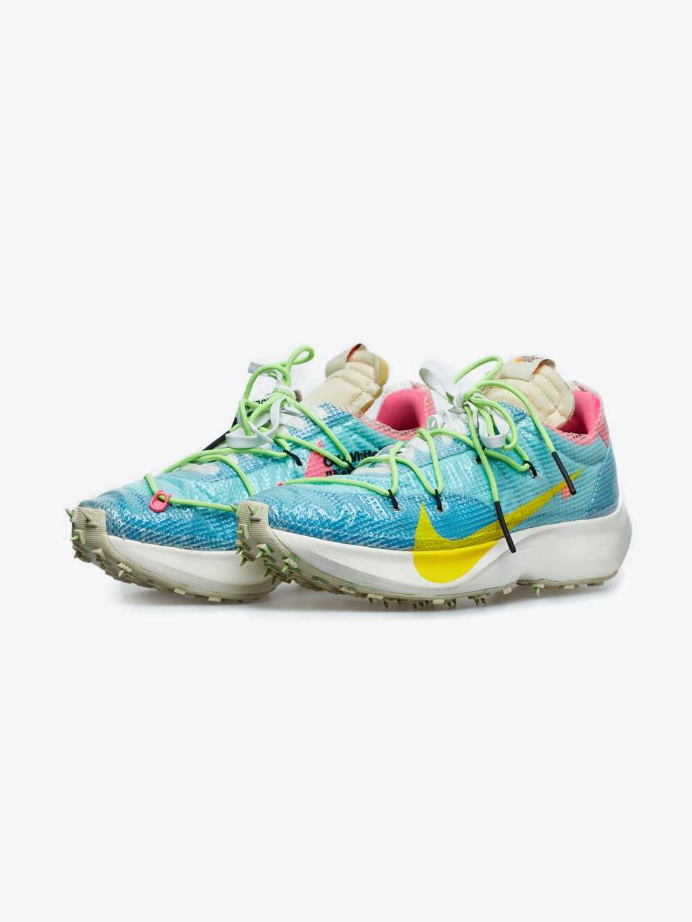 Nike × Off-White Collaboration Blue Runner Sneake… - image 1