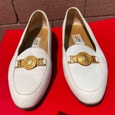 90s leather loafers gianni versace - Gem