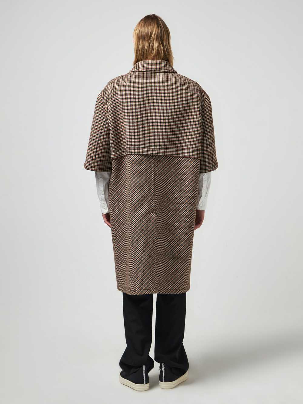 Raf Simons Brown Oversized Shortsleeved Plaid Woo… - image 3