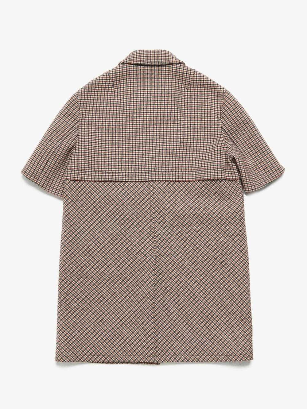 Raf Simons Brown Oversized Shortsleeved Plaid Woo… - image 5