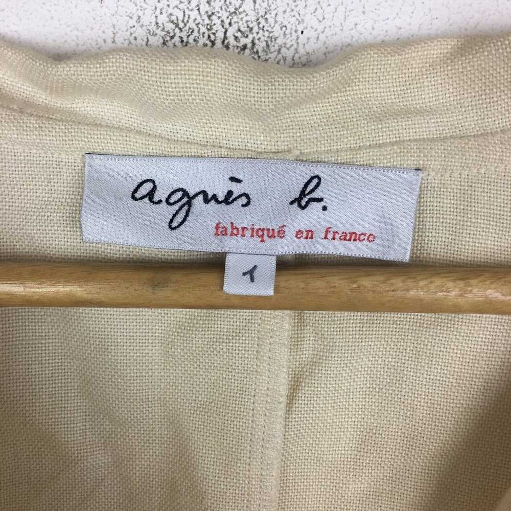 Agnes B. Vtg AGNES B Made In France Jacket Windbr… - image 4