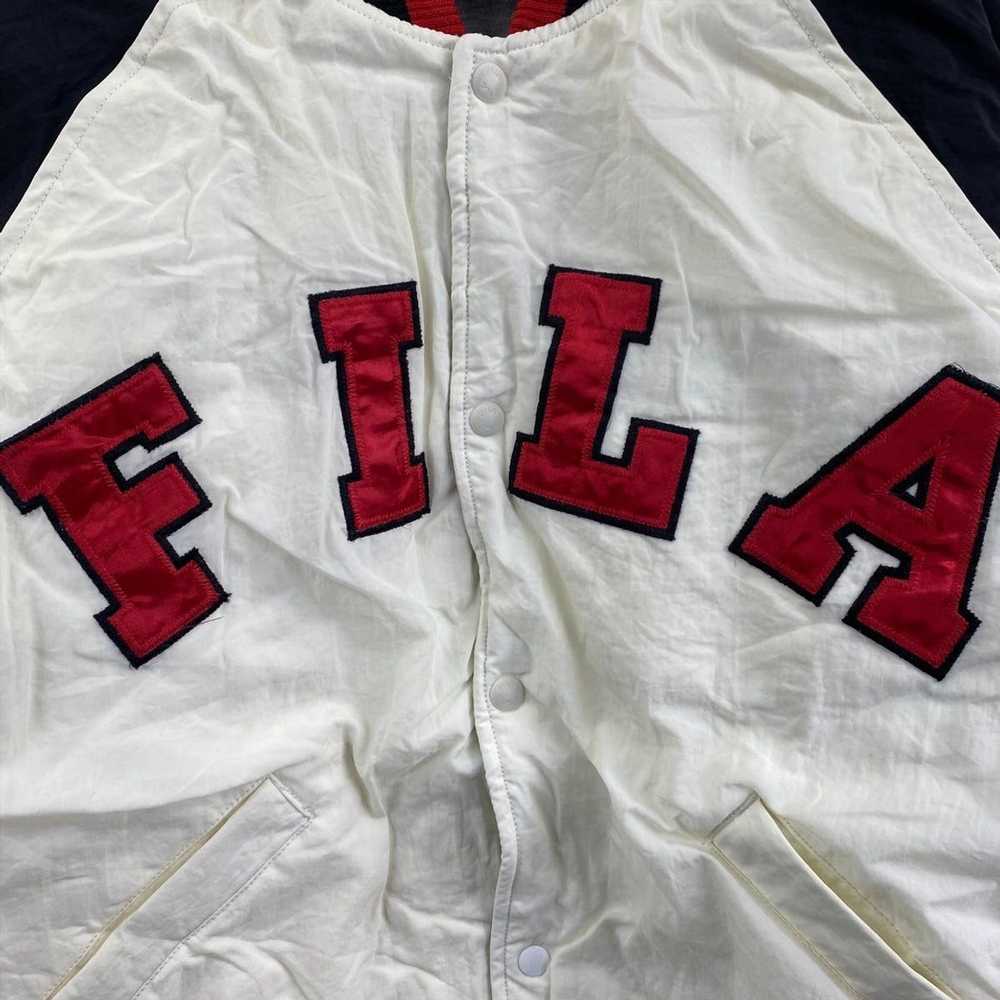 Fila Vtg 90’ FILA BIELLA ITALIA Baseball Varsity … - image 4