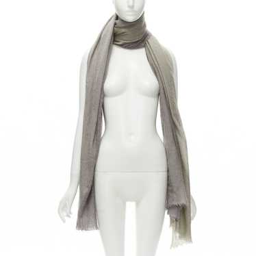 Quince Featherweight Cashmere Silk Frayed Edge Scarf