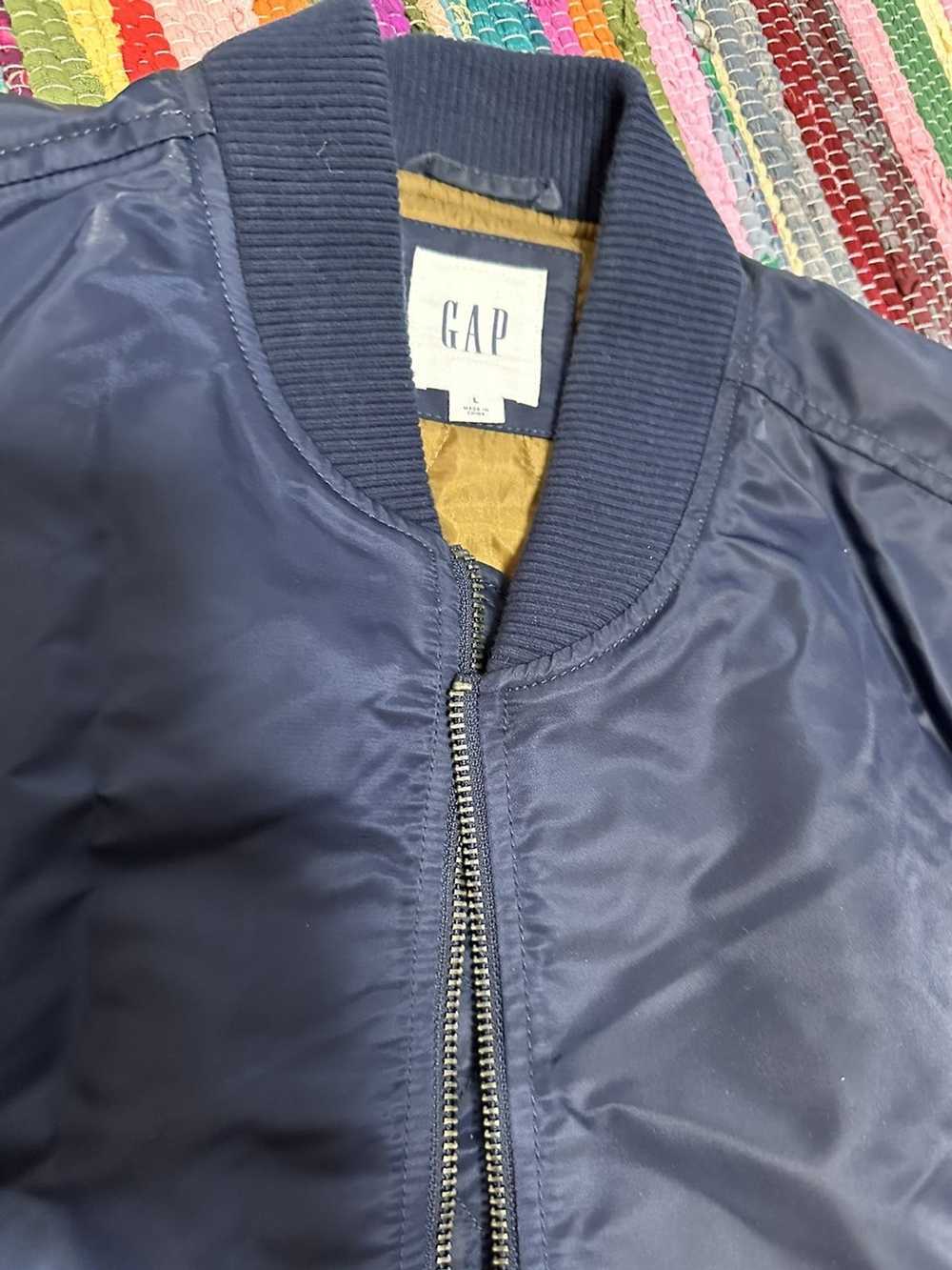 Gap Blue Gap bomber jacket - image 3