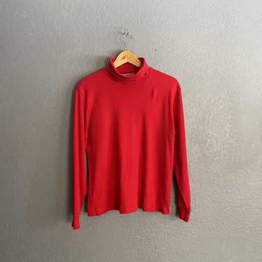 Rei × Streetwear × Vintage Red REI Turtle Neck Lon