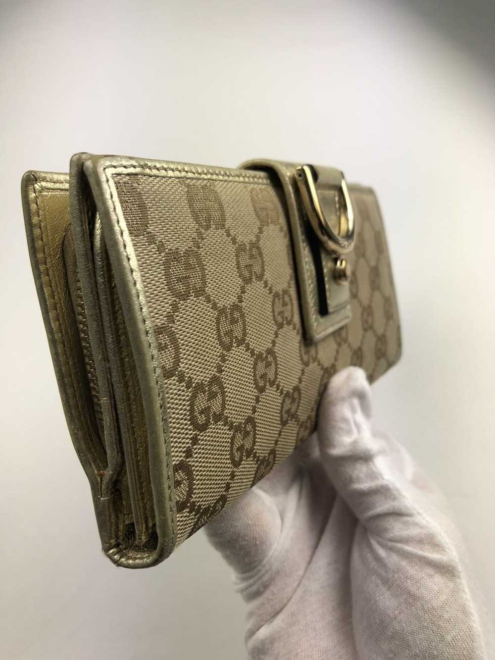 Gucci Gucci gg monogram buckle long wallet - image 7