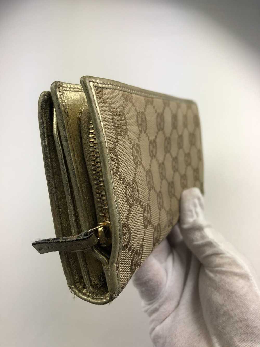 Gucci Gucci gg monogram buckle long wallet - image 8