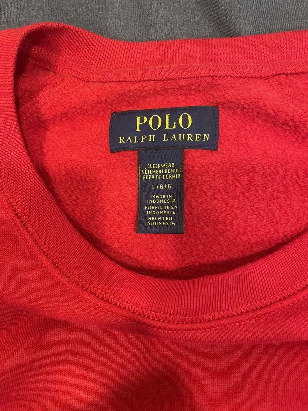 Polo Ralph Lauren Long sleeve Red Polo crew neck … - image 4