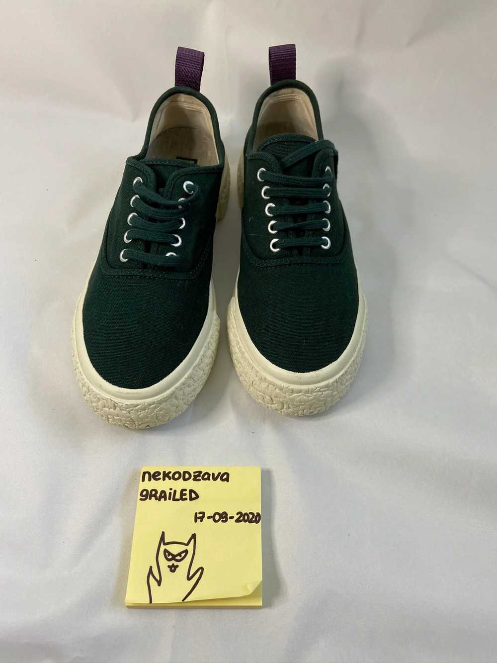 Eytys × H&M Dark green sneakers in cotton canvas - image 2