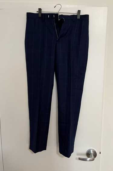 J.Crew J.Crew Bowery Navy Checkered Trousers 33x32