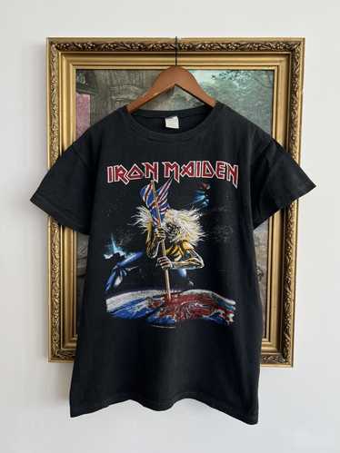 LandOfTheLoud Vintage 80s Iron Maiden Number of The Beast 1982 Beast on The Road USA Tour Concert T Shirt - Eddie - Great Southern Co