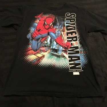 Spider-Man Universal Studios Baseball Jersey Marvel Kids Large Can Fit  Adult Vtg