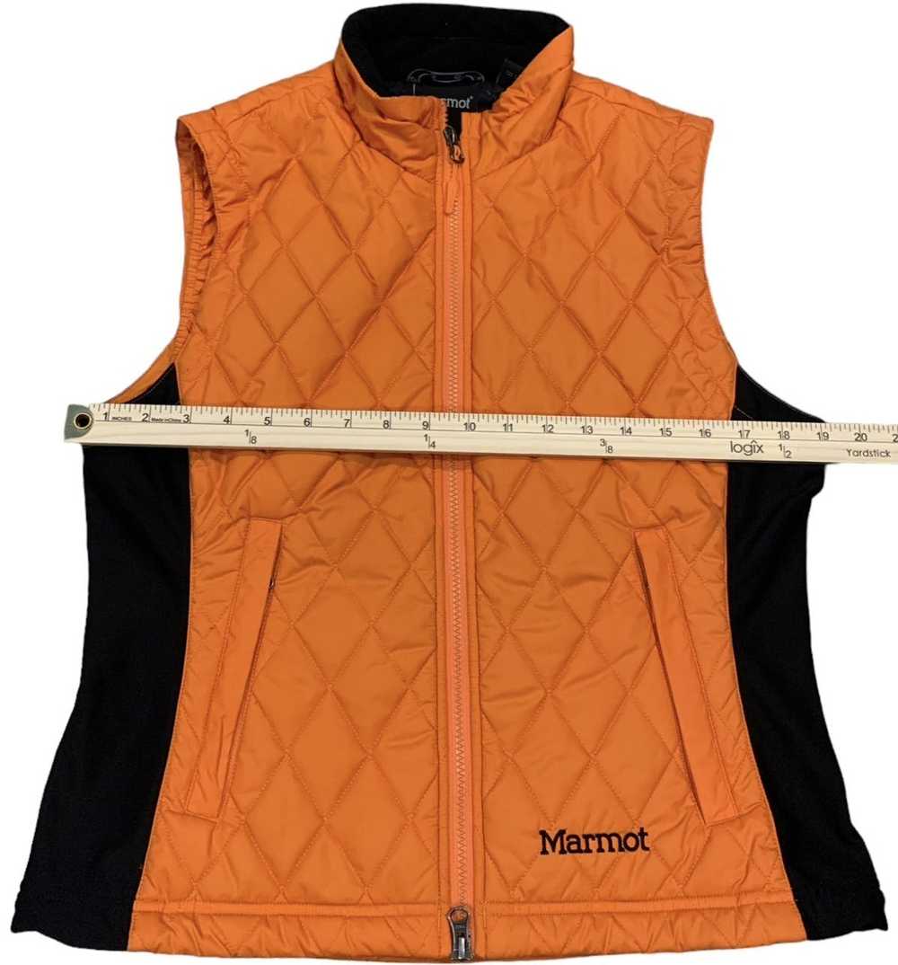 Marmot MARMOT Orange & Black Quilted Vest Jacket … - image 4