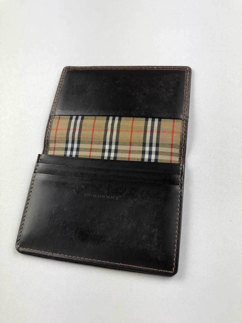 Burberry Burberry brown leather card holder - image 2