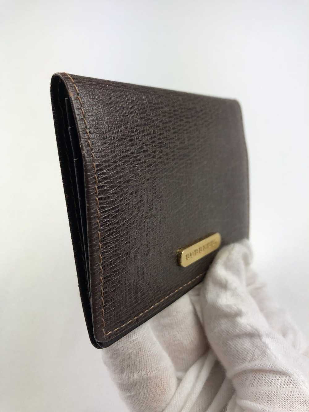 Burberry Burberry brown leather card holder - image 5
