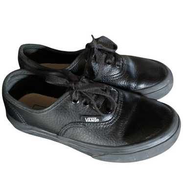 Vans Vans black on black kids shoes size - image 1