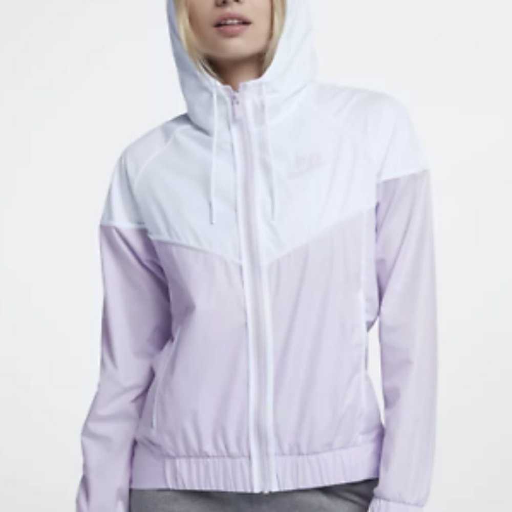 Nike Nike Purple & White Windrunner Hooded Windbr… - image 1